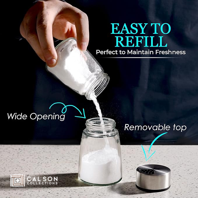 CALSON™ Salt Shaker or Pepper Shaker with Adjustable Pour Holes