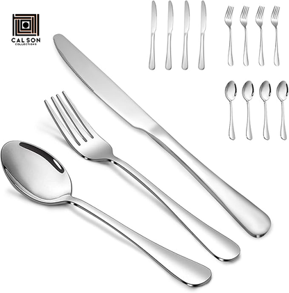 CALSON™  Stainless Steel Knives Spoon Forks Set for Home