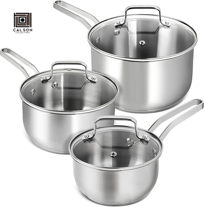 CALSON™  Stainless Steel Cooking Pot Set