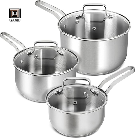 CALSON™  Stainless Steel Cooking Pot Set