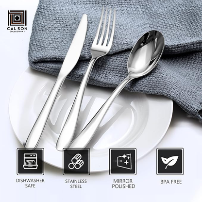 CALSON™  Stainless Steel Knives Spoon Forks Set for Home