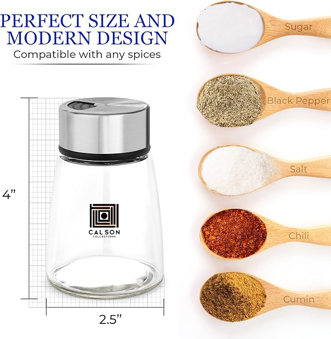 CALSON™ Salt Shaker or Pepper Shaker with Adjustable Pour Holes